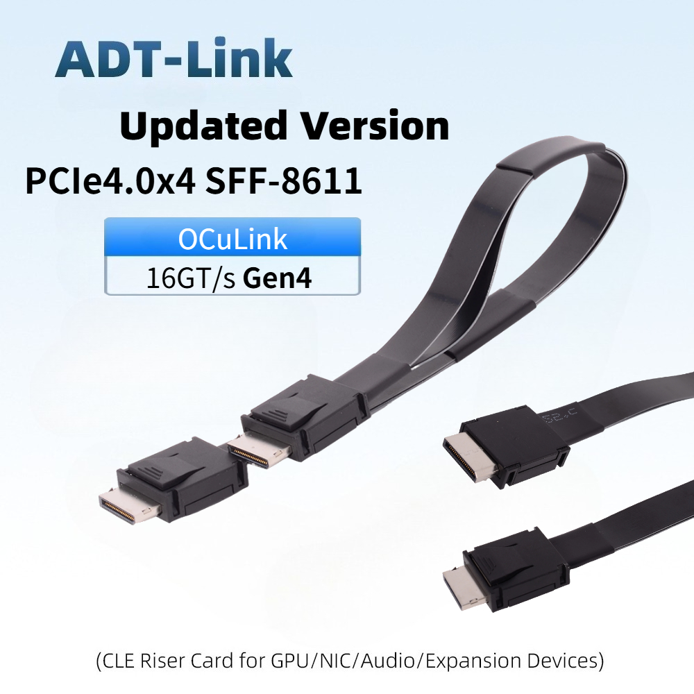 Oculink Egpu Mini Pc - ADT-Link PCI-E 4.0 X4 SFF-8611, kabel
