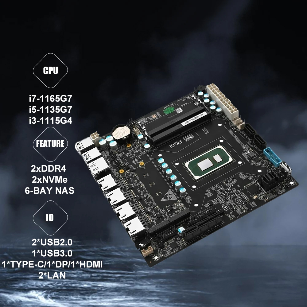 Płyta główna Nas ITX z wbudowa – Nas Motherboard 8 Sata Mini Itx recenzja i cena